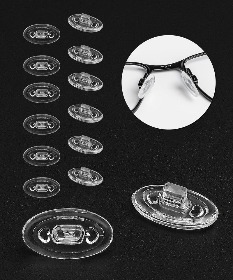 LenzProse 6 Pairs Nose Pads Replacement for Oakley Wire Tap 2.0 OO4145 Sunglasses Frame, Silicone Soft Clear Nose Pieces - Image 1